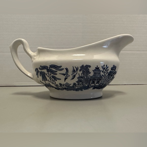Churchill Dining Vintage Churchill England Blue Willow Gravy Boat